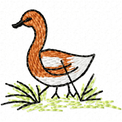 Ducks And Goose Embroidery Design 9